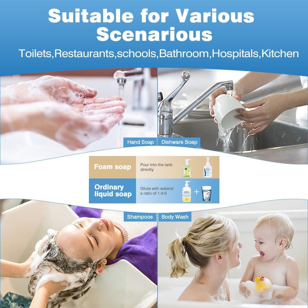 Dispensador de Jabón Automático ULTAC 420ml Sin Contacto Negro