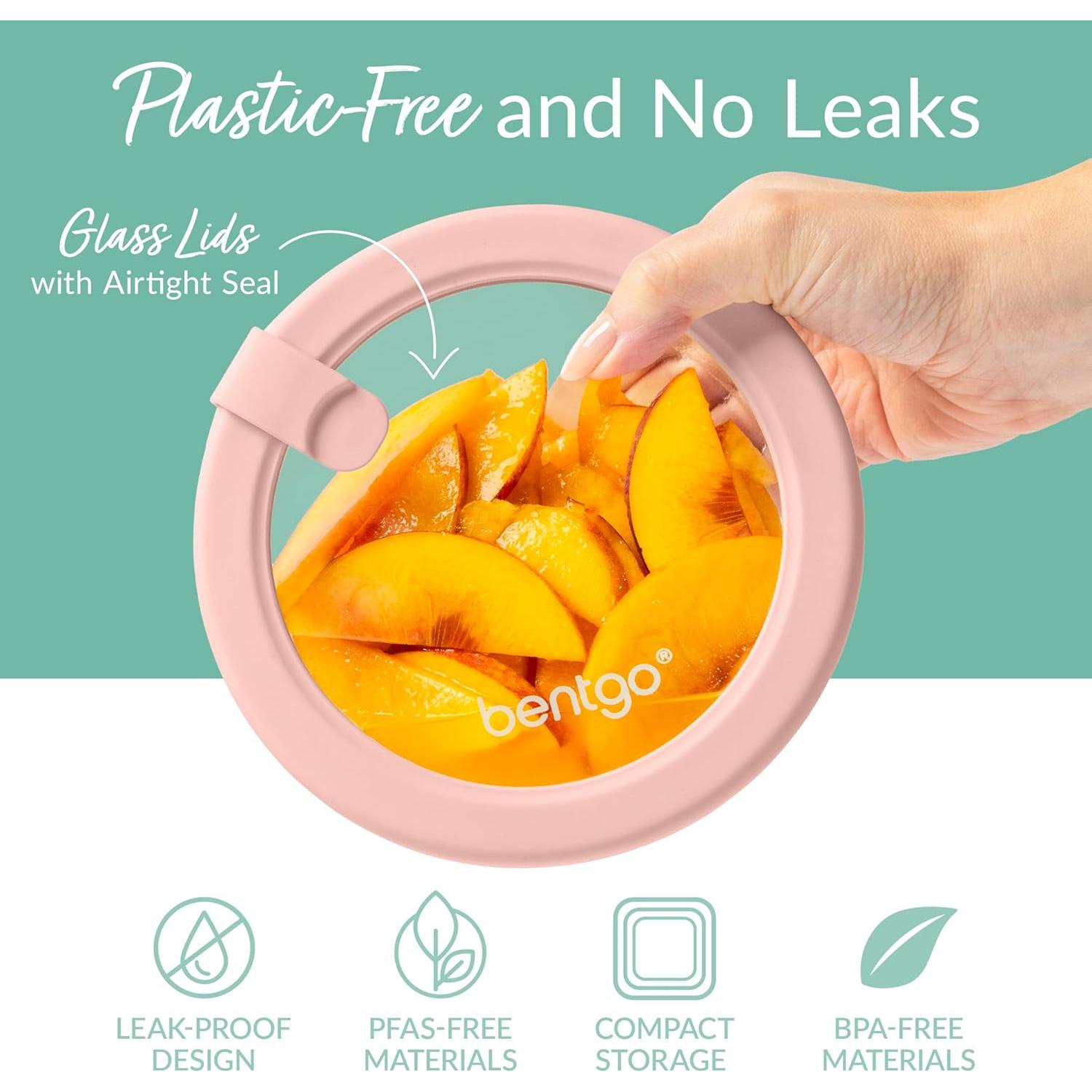 Set de 12 Contenedores de Vidrio Bentgo a Prueba de Fugas