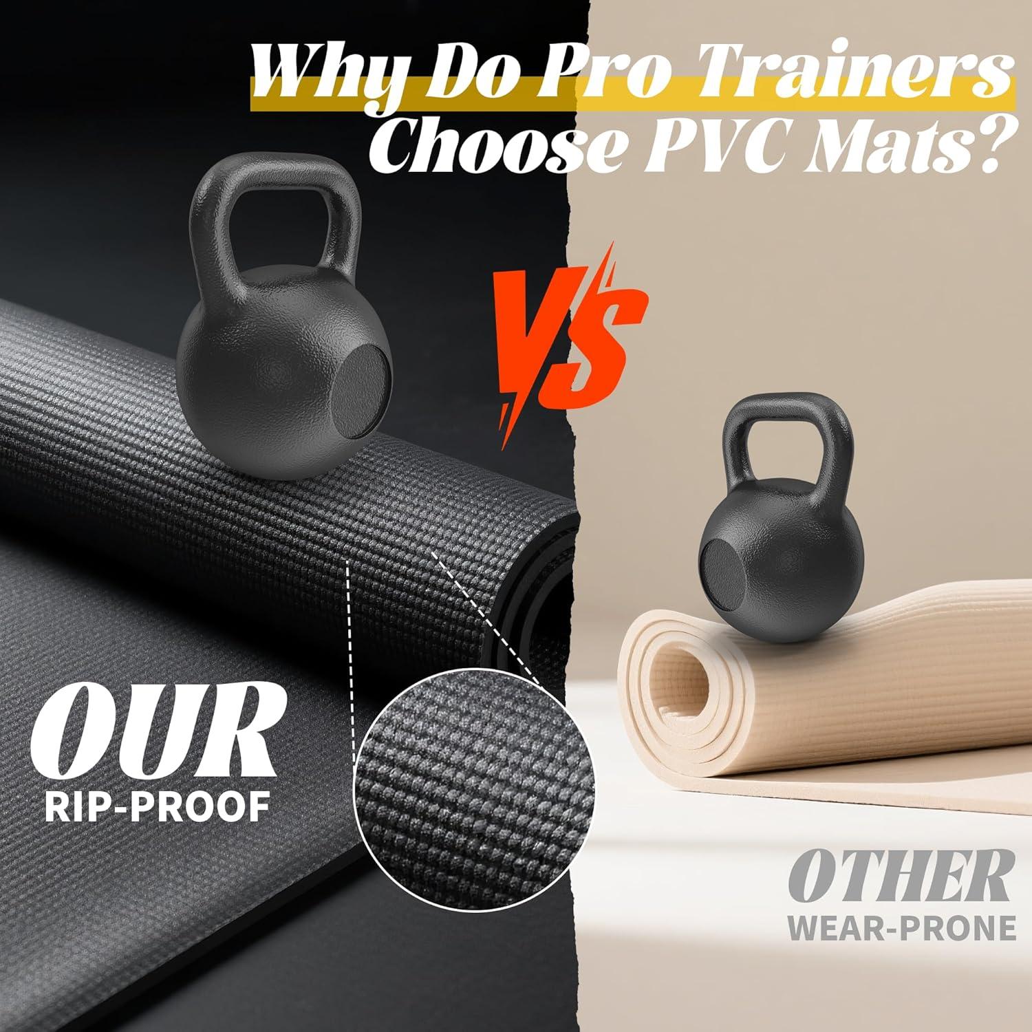 Alfombrilla de Ejercicio VTORY 182x122cm Antideslizante 8mm