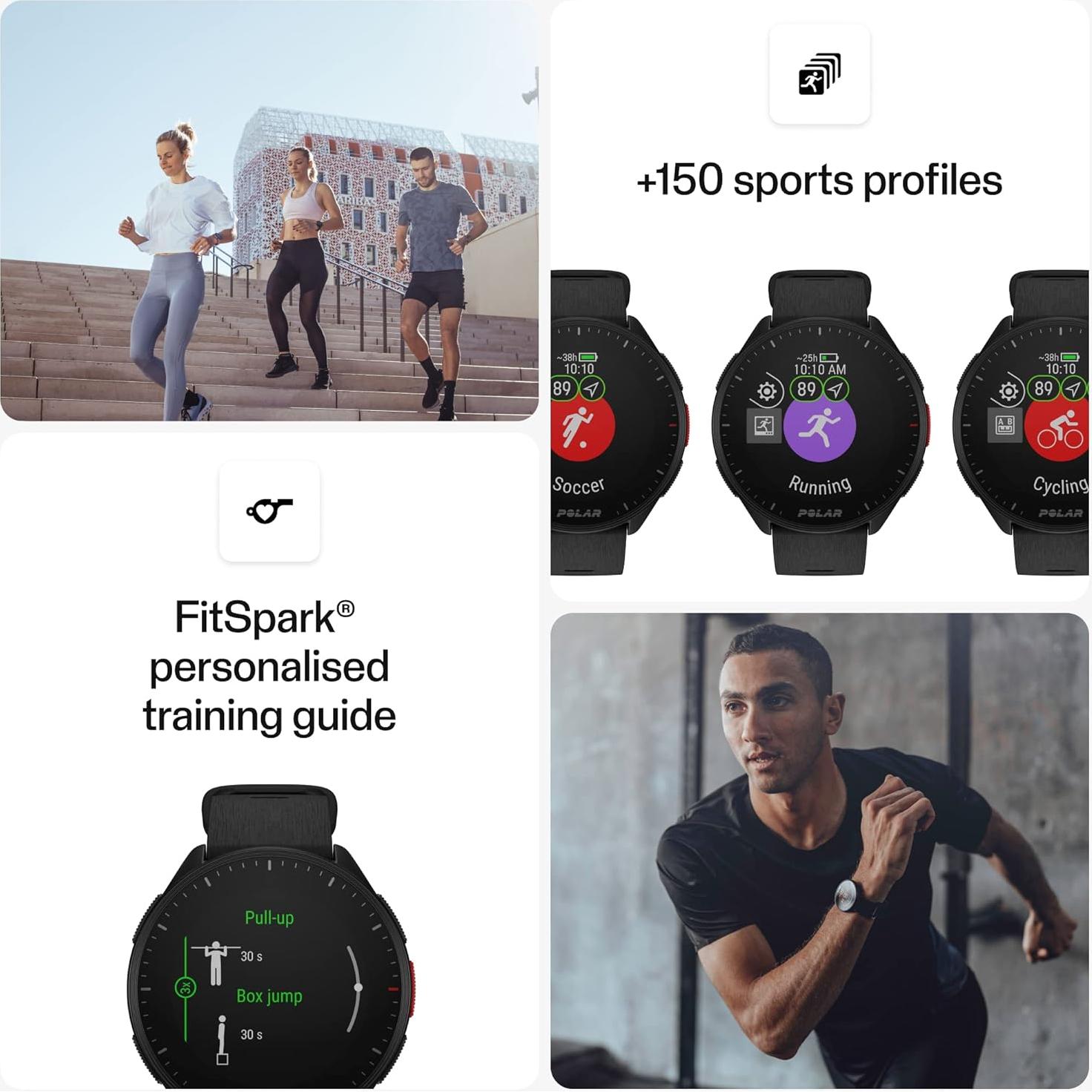 Reloj Inteligente Polar Pacer GPS Fitness Ultra-Ligero 40g