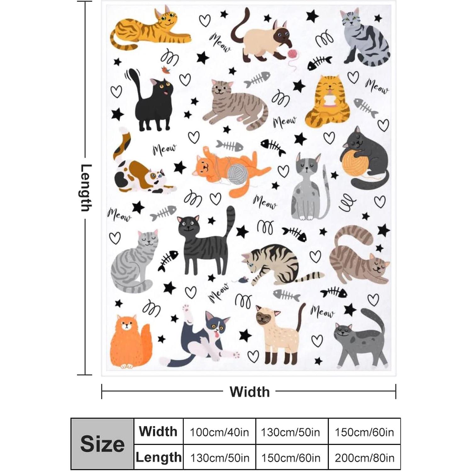 Manta de Franela para Niños Probiotics 127x102 cm Gato