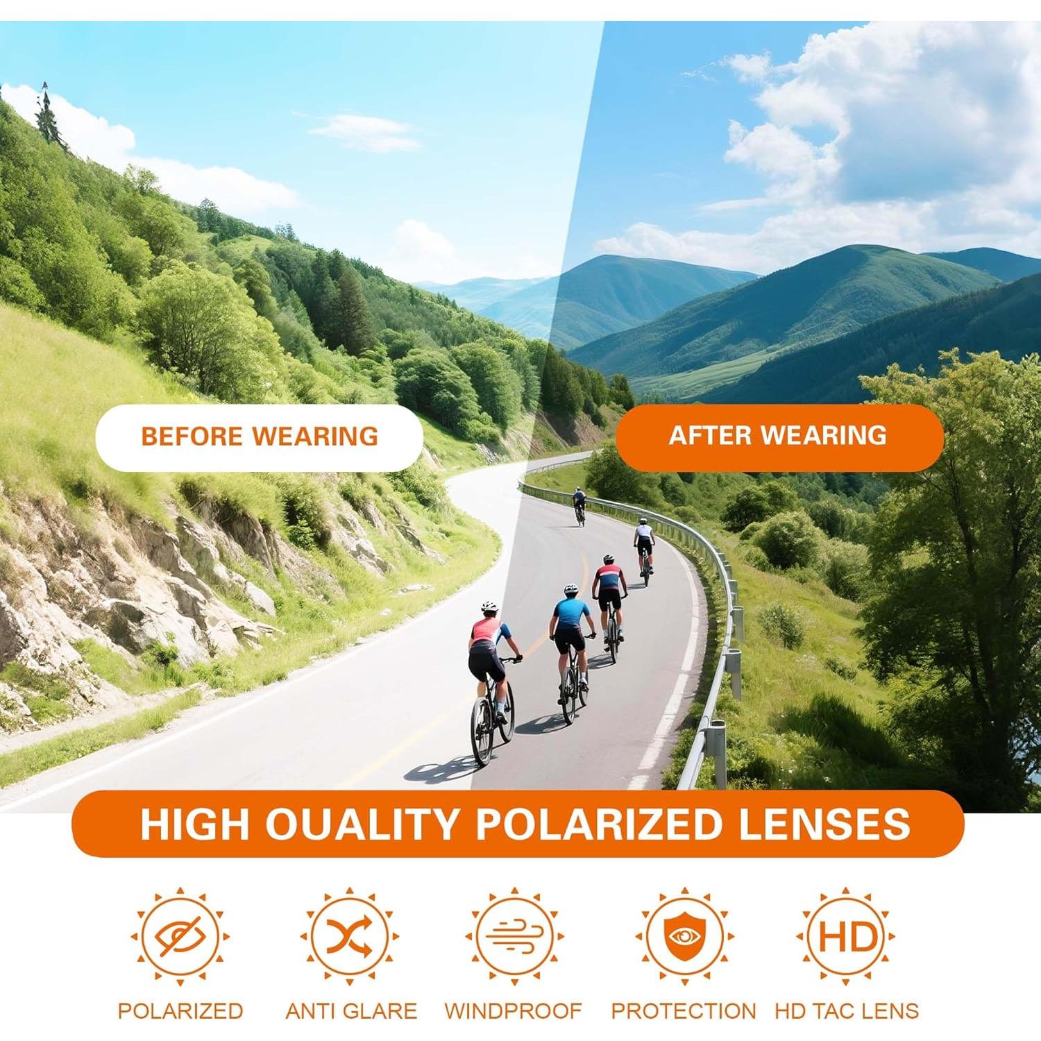 Gafas de Sol Deportivas Polarizadas Suoso Ciclismo UV