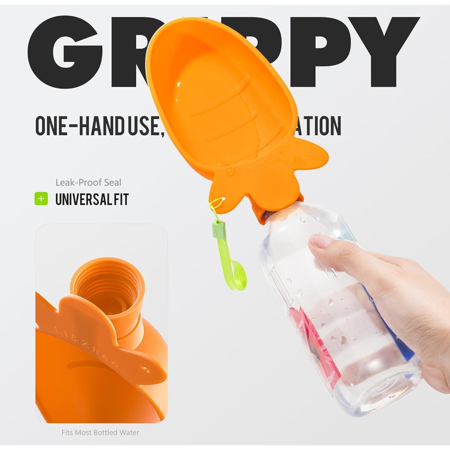 Dispensador de Agua Portátil para Perros Li & Zhao - Silicona Plegable