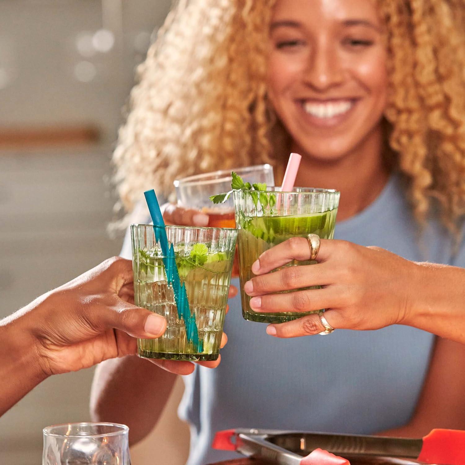 Popotes de Silicona Reutilizables GIR - Set de 4 Longitudes Maui