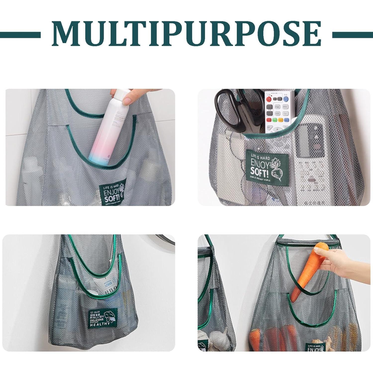 Bolsas de Almacenamiento de Malla Reutilizables Fymlhomi 3 Pzas