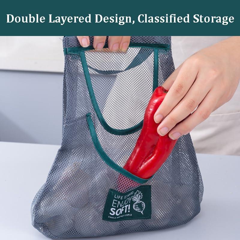 Bolsas de Almacenamiento de Malla Reutilizables Fymlhomi 3 Pzas