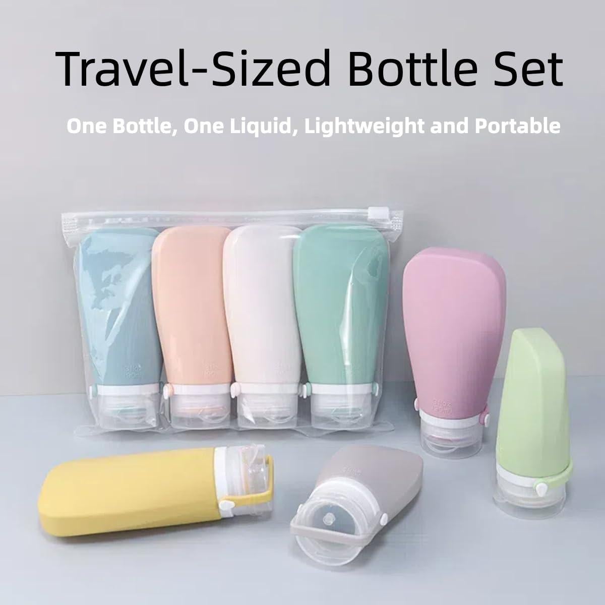 4 Botellas de Silicona para Viaje xincx 60ml A Prueba de Fugas