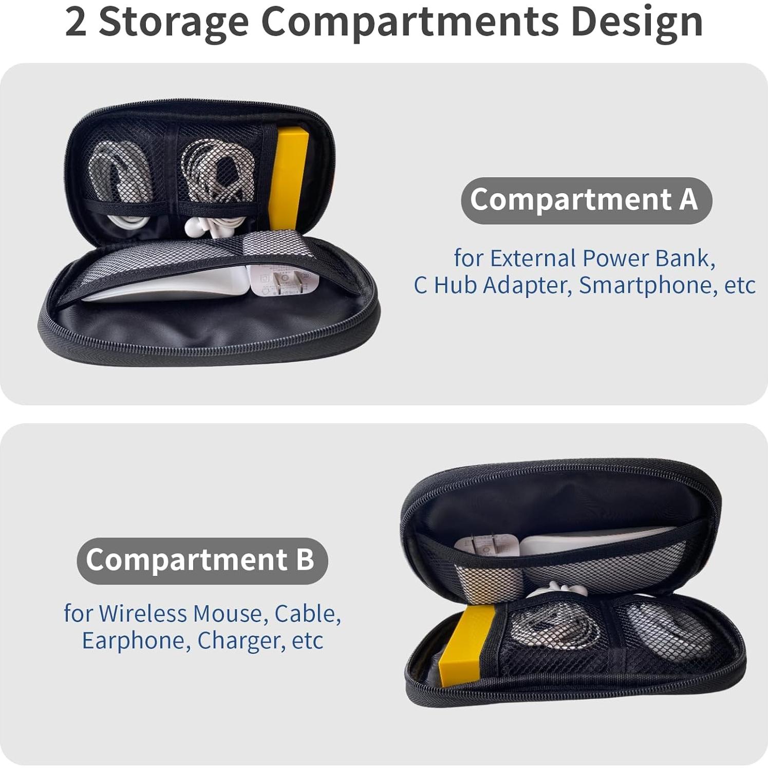 Organizador Electrónico de Viaje DLDD - Estuche para Cables Negro