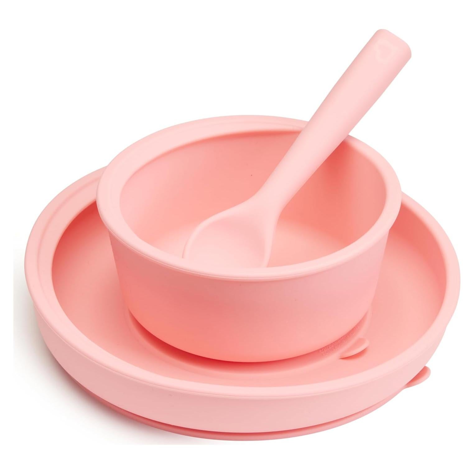 Juego de Alimentación Munchkin Silicona Coral 3 Piezas