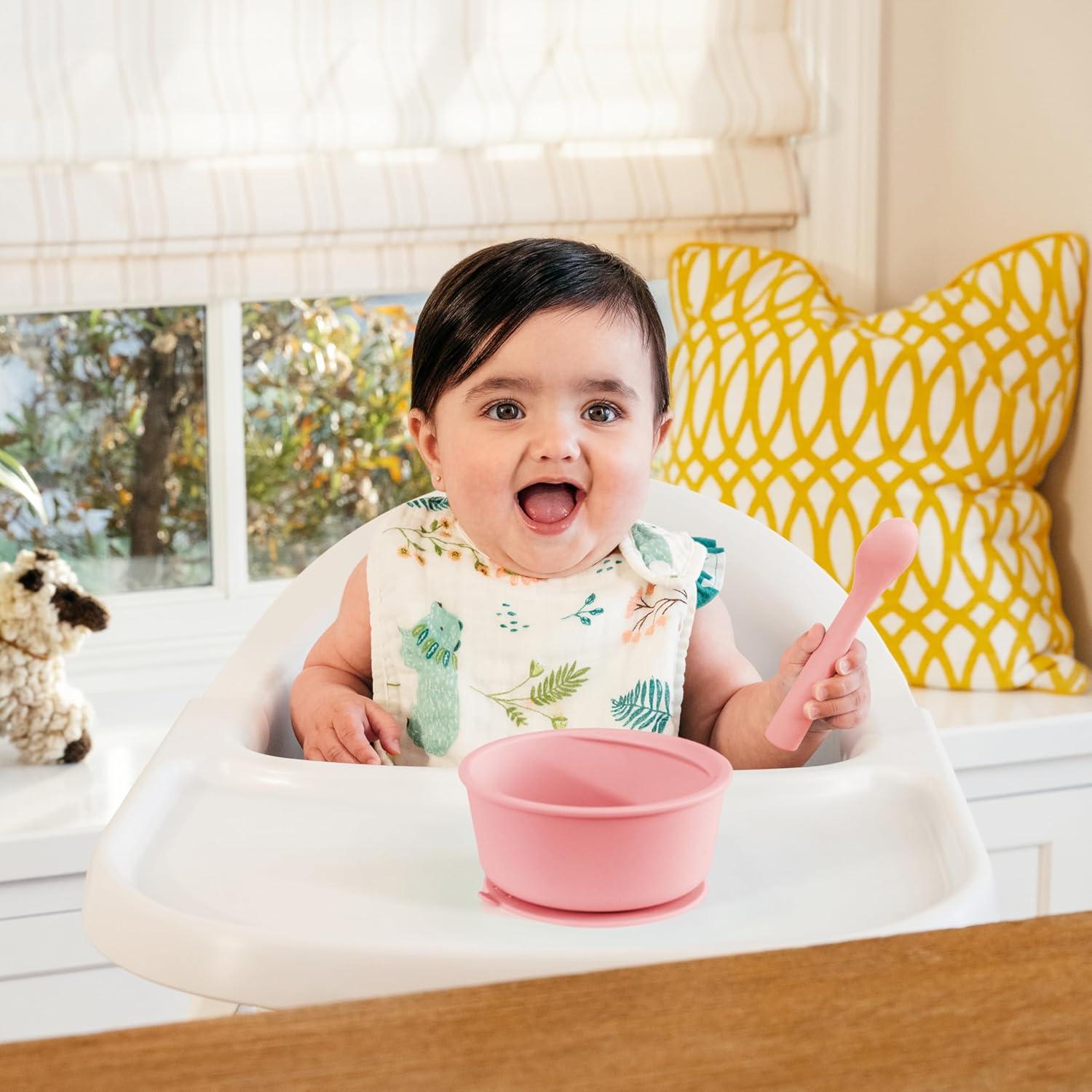 Juego de Alimentación Munchkin Silicona Coral 3 Piezas