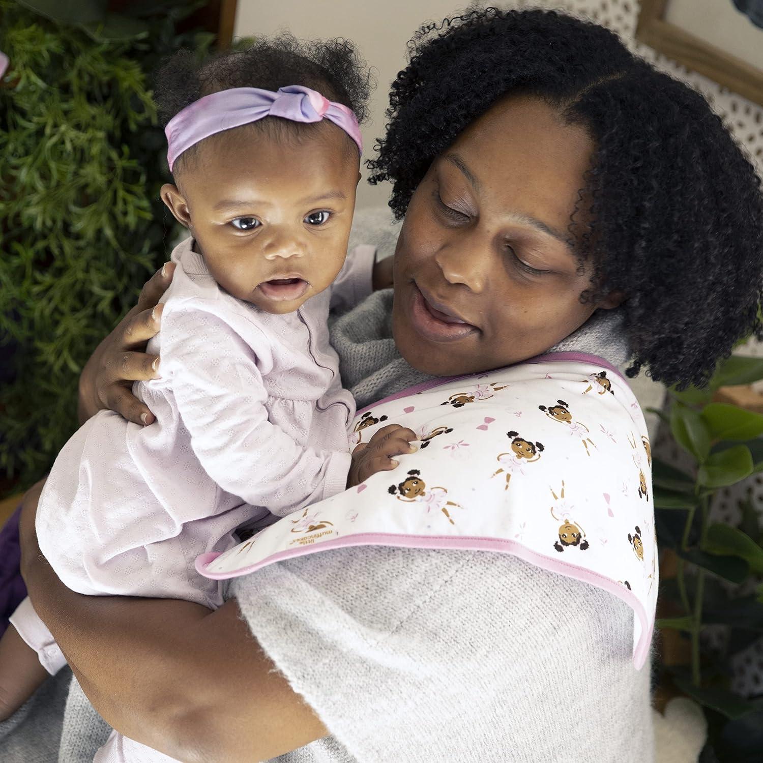 Paquete de 3 Paños para Eructar Little Muffincakes Rosa