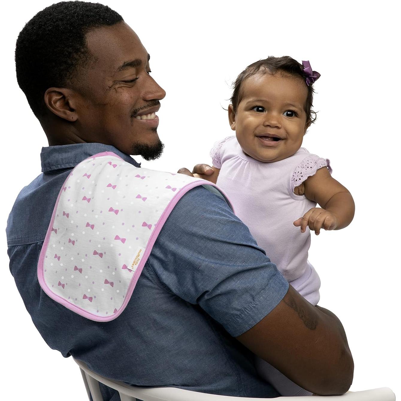 Paquete de 3 Paños para Eructar Little Muffincakes Rosa