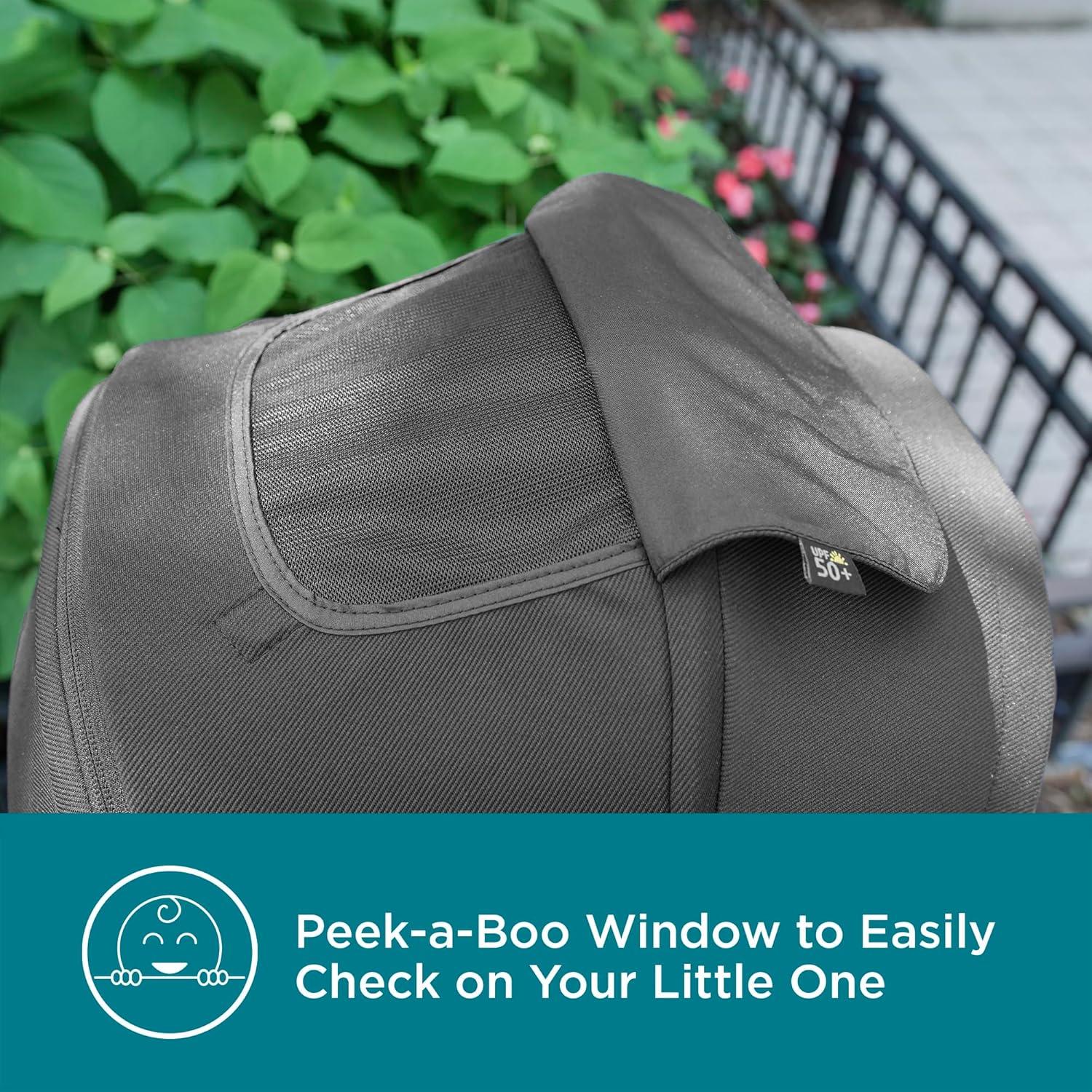 Carrito de bebé Contours Element 2 plazas negro con toldo UPF 50