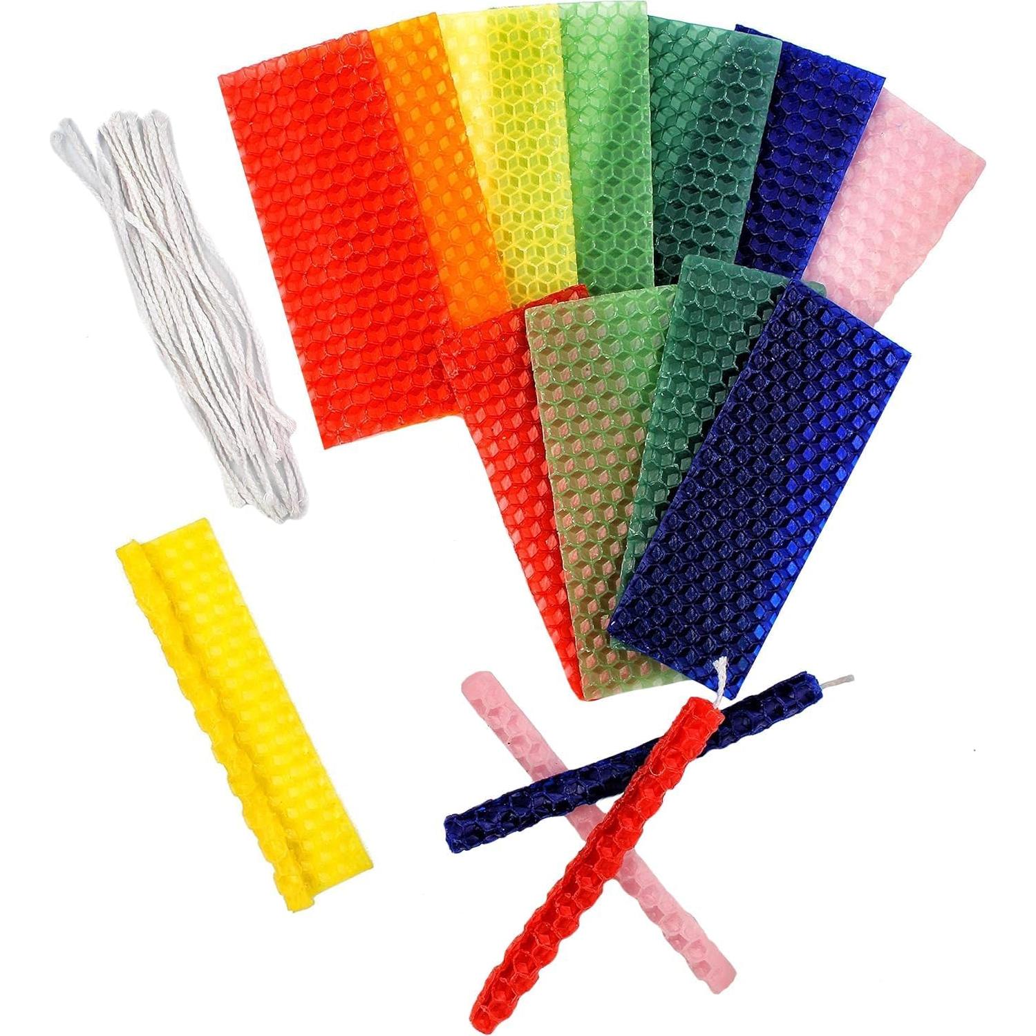 Kit de Velas de Cera de Abeja La Compañía Dreidel 96 Unidades