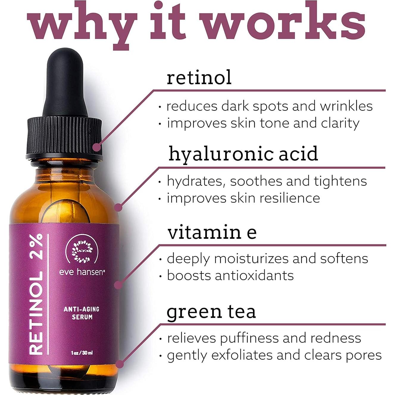 Suero Anti-Envejecimiento Eve Hansen 29.57 ml Retinol 2%