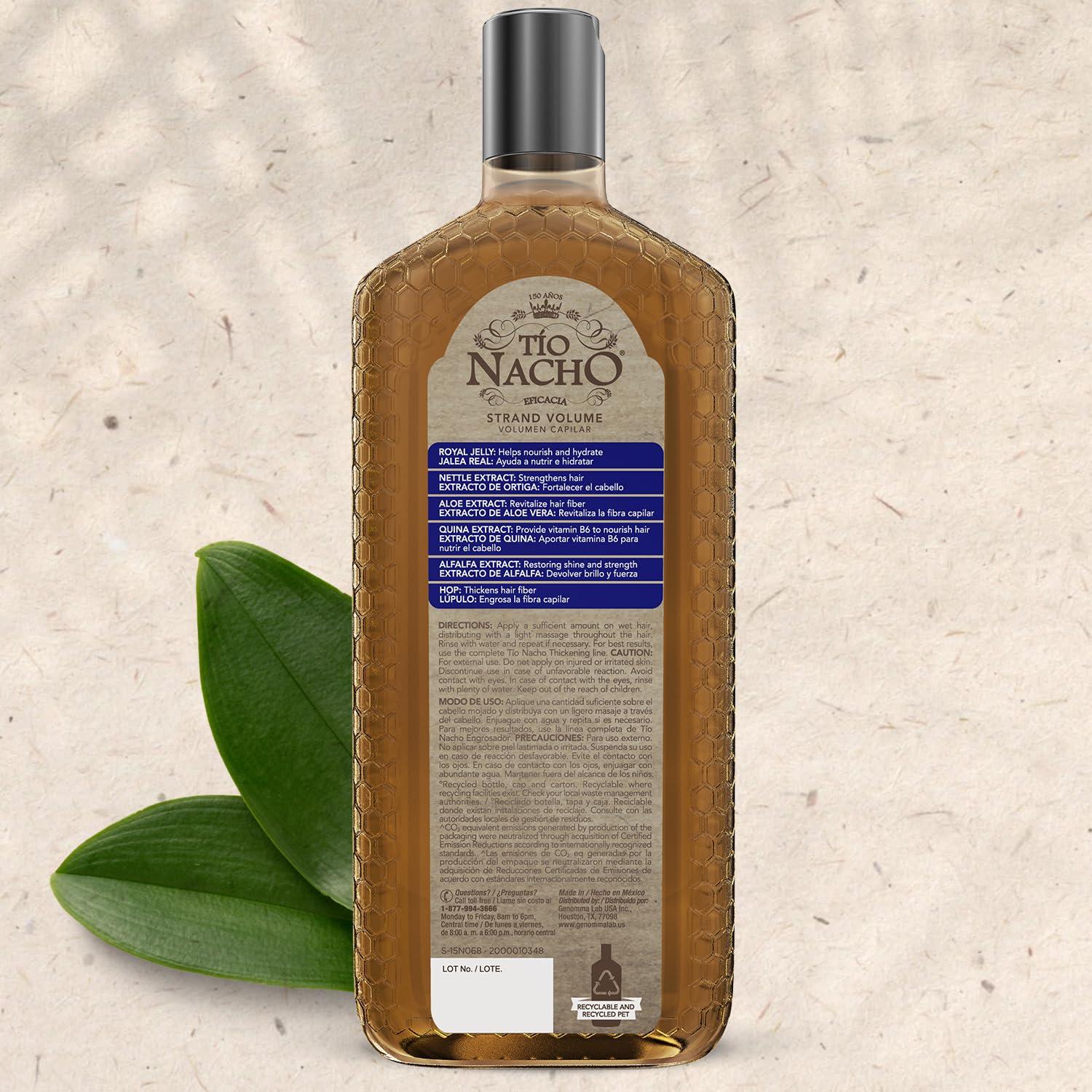 Champú Engrosante Tio Nacho 414 ml - Voluminizador Cabello Fino