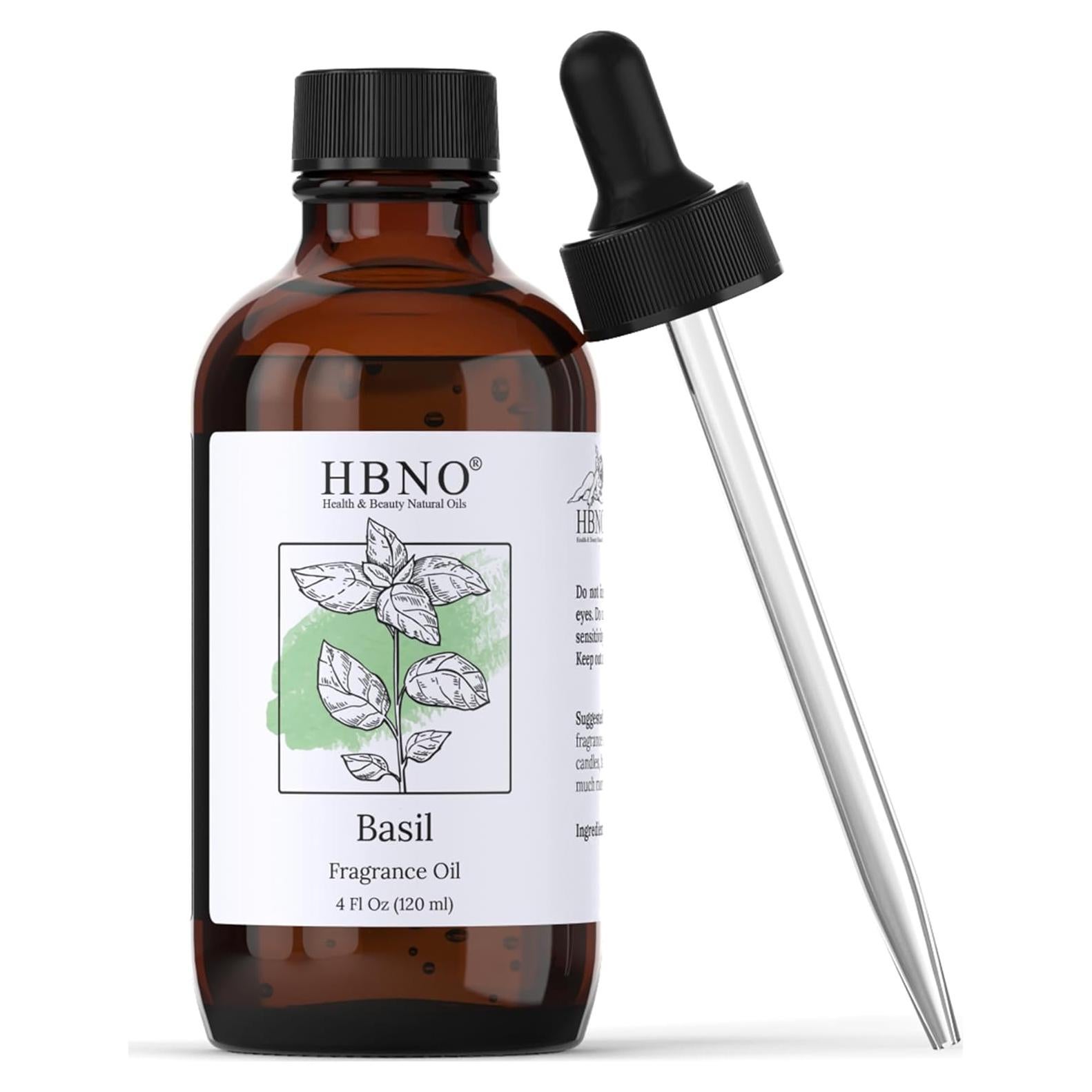 Aceite de Fragancia de Albahaca HBNO 120 ml - Premium para Jabones y Velas