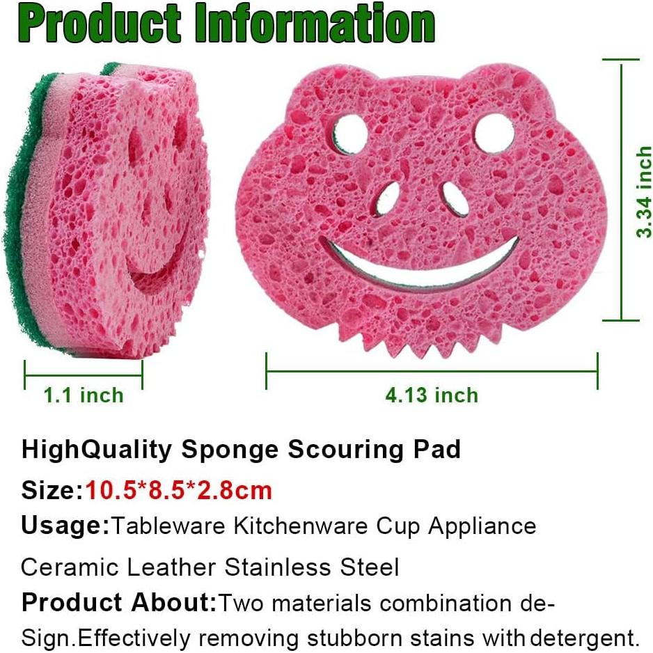 Esponjas de Fregar Doble Cara SmilePowo 12 Unidades Premium