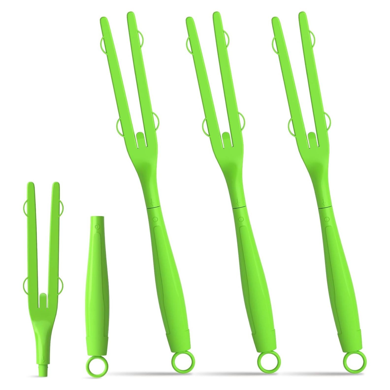 Paquete de 3 Mangos de Repuesto LYASILGC para Plumero Verde