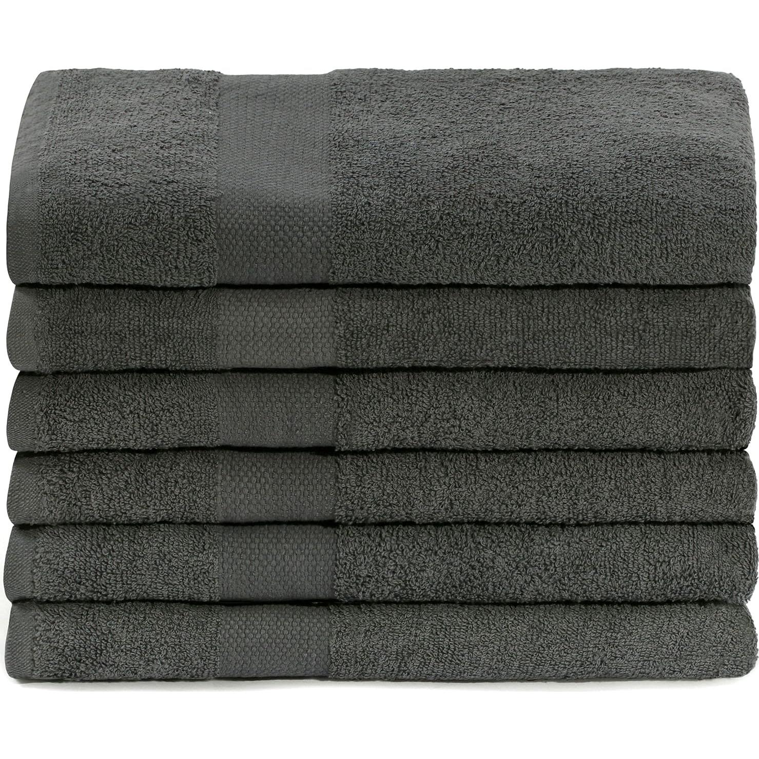 Juego de 6 Toallas de Baño SIMPLI-MAGIC 100% Algodón 61x117cm