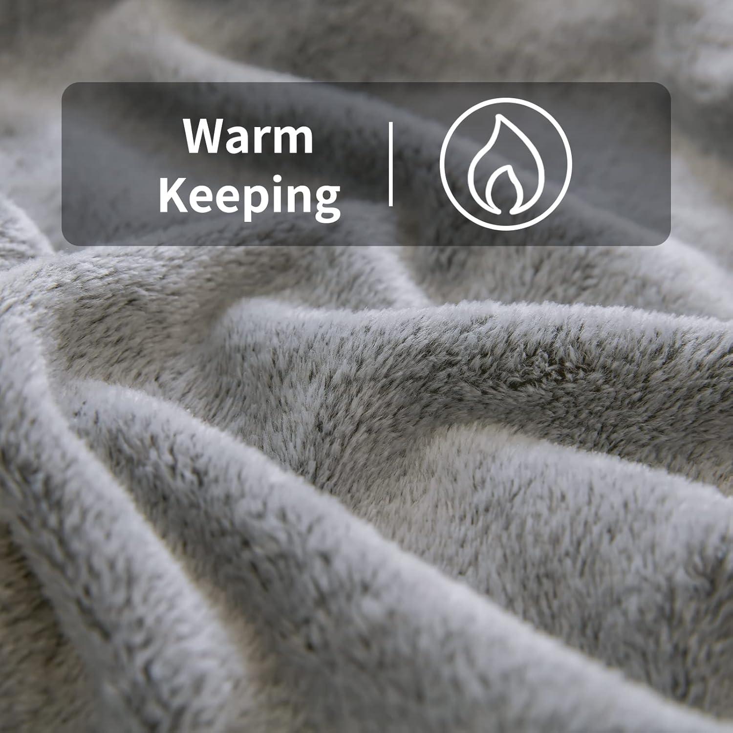 Manta de Microfibra FY FIBER HOUSE Cebra Negra 127x152 cm