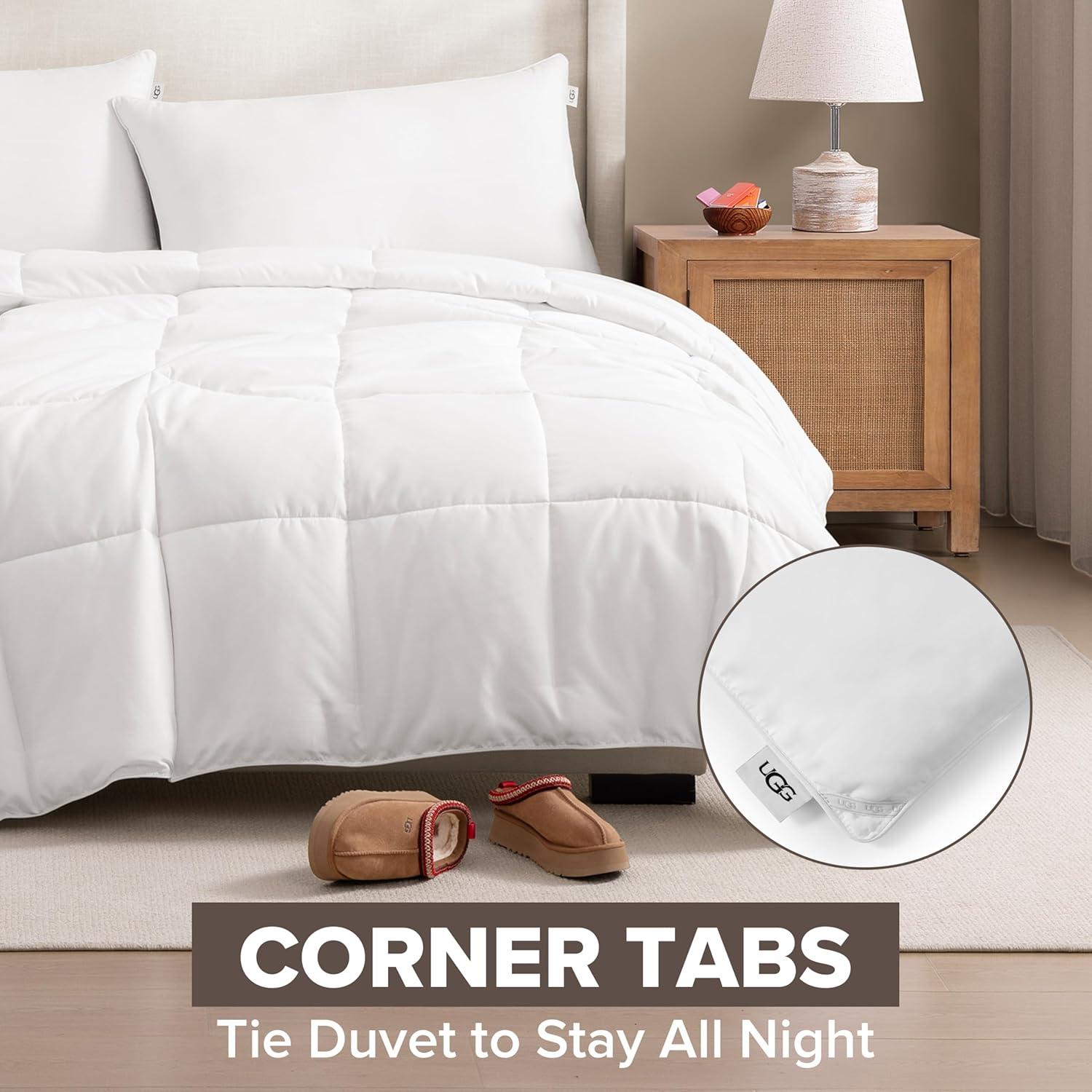 Edredón Ligero UGG Danielle Rey Blanco 279x243 cm Hipoalergénico
