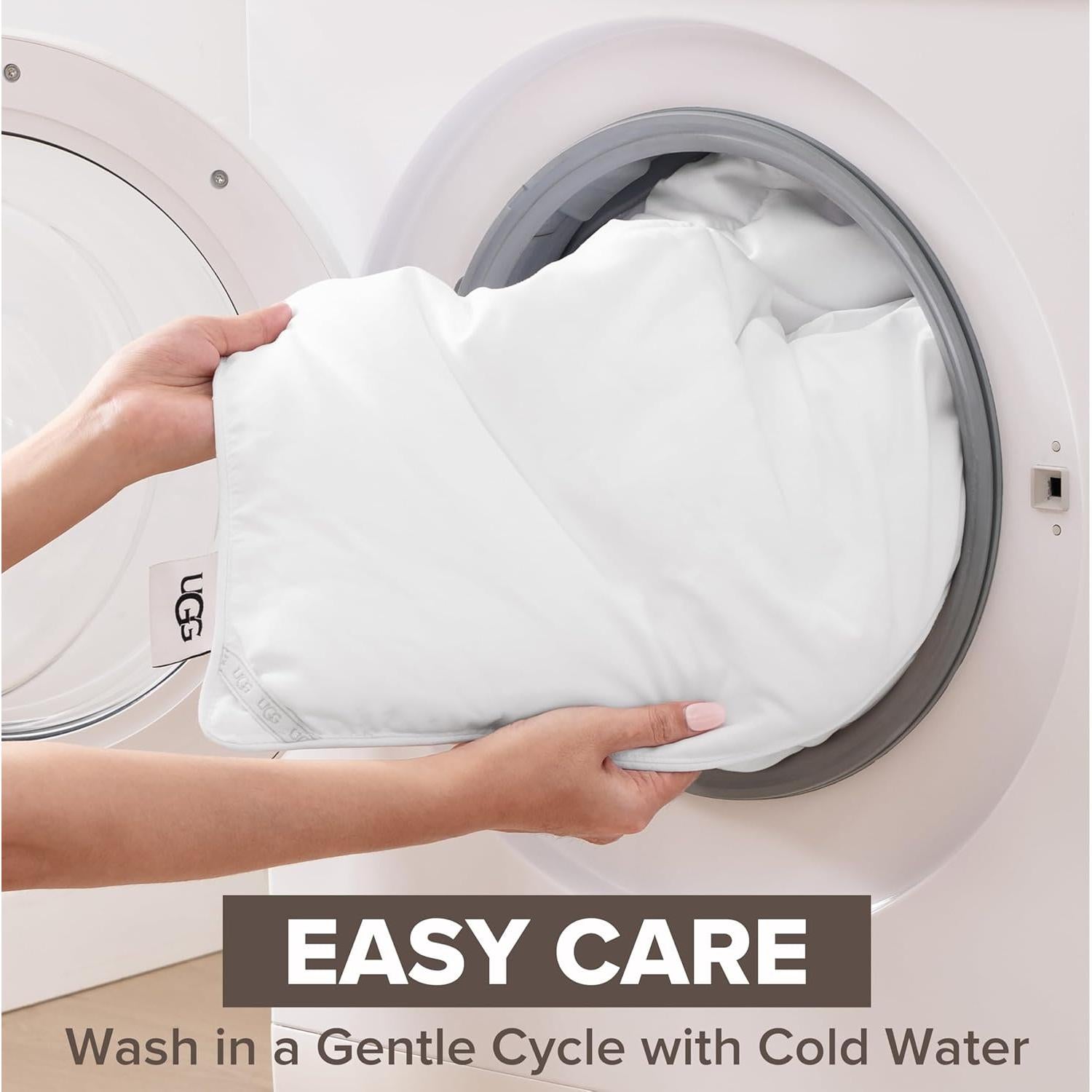 Edredón Ligero UGG Danielle Rey Blanco 279x243 cm Hipoalergénico