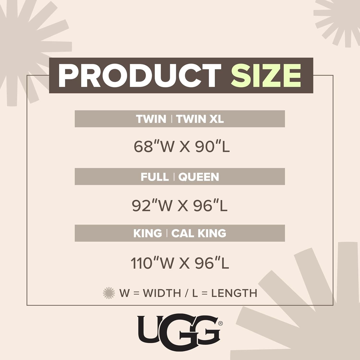 Edredón Ligero UGG Danielle Rey Blanco 279x243 cm Hipoalergénico