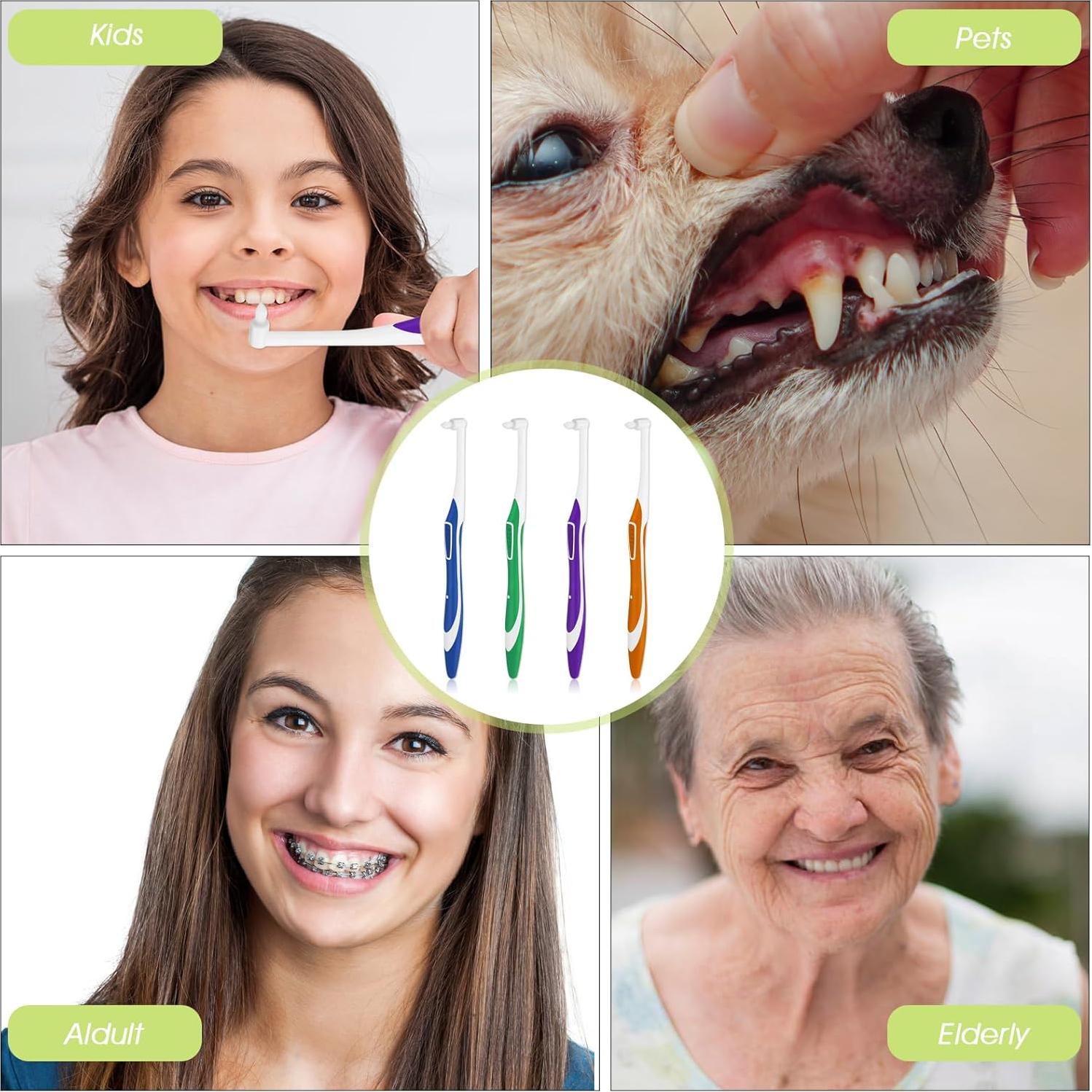 4 Cepillos Interdentales Tufted WLLHYF, Limpieza Detallada