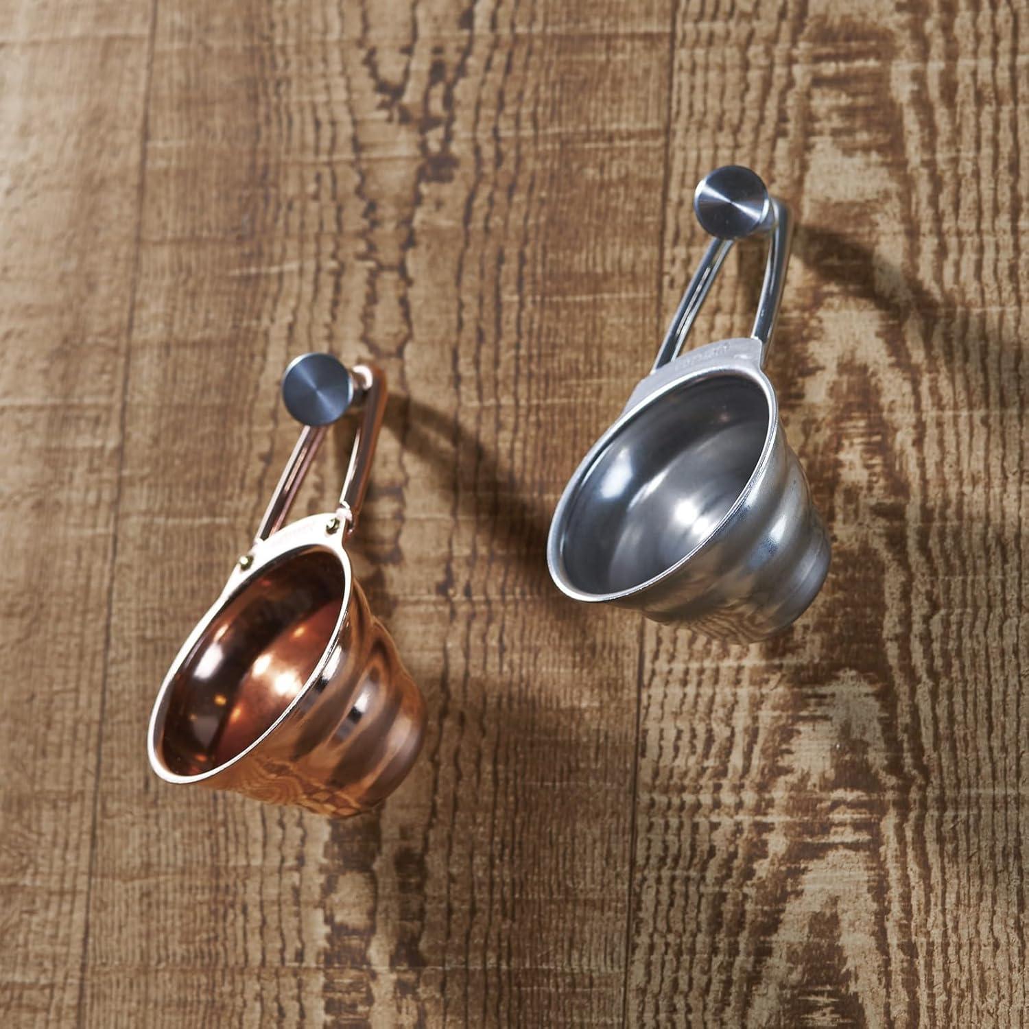 Cuchara Medidora Hario V60 Cerámica 12g Cobre Blanco