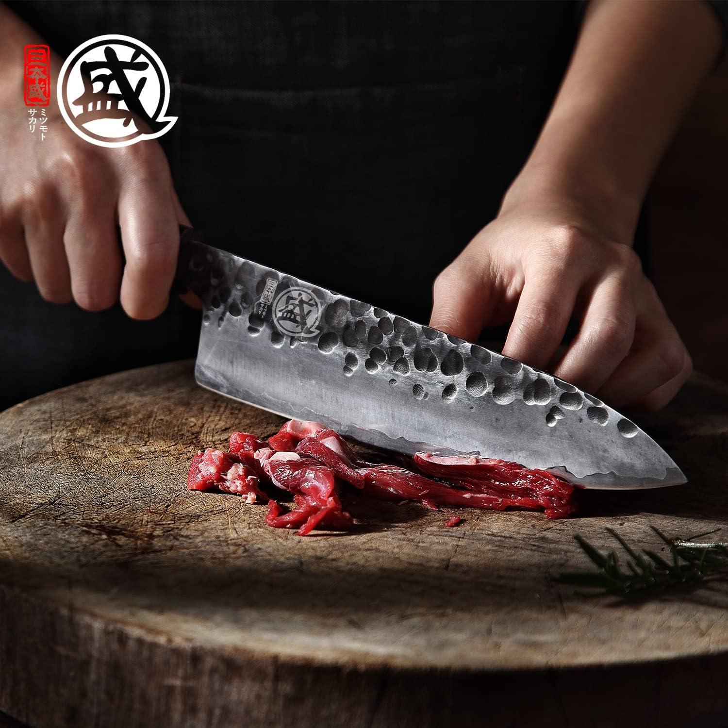 Cuchillo de Chef Gyuto 20 cm MITSUMOTO SAKARI Acero Alto Carbono