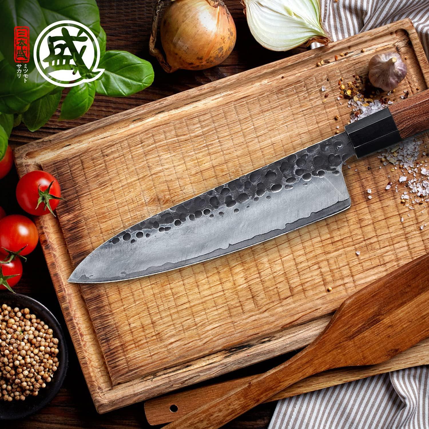 Cuchillo de Chef Gyuto 20 cm MITSUMOTO SAKARI Acero Alto Carbono