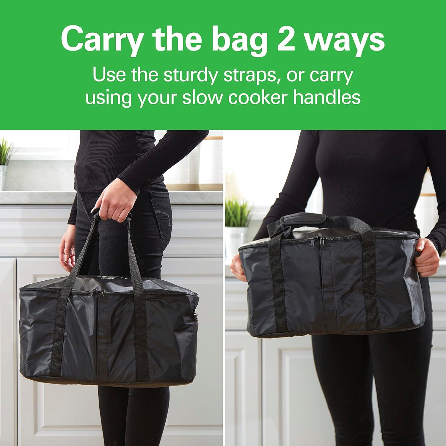 Bolsa de viaje aislante Hamilton Beach para olla de cocción lenta 4-8 qt