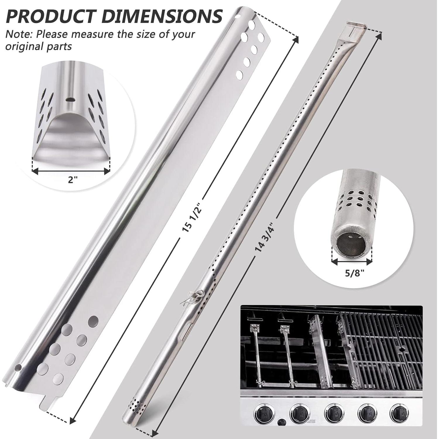 Piezas de Repuesto Criditpid para Parrilla Charbroil 2 Quemadores