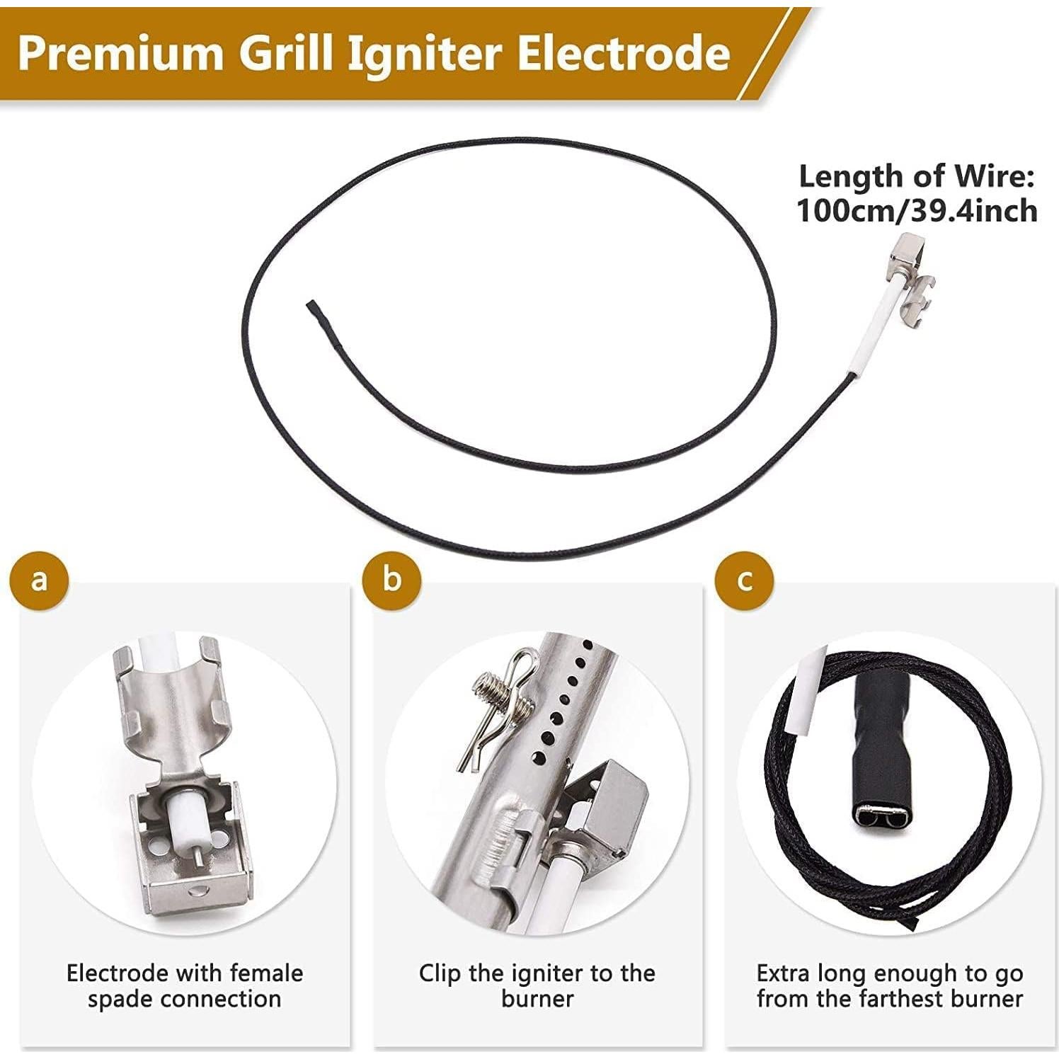 Piezas de Repuesto Criditpid para Parrilla Charbroil 2 Quemadores