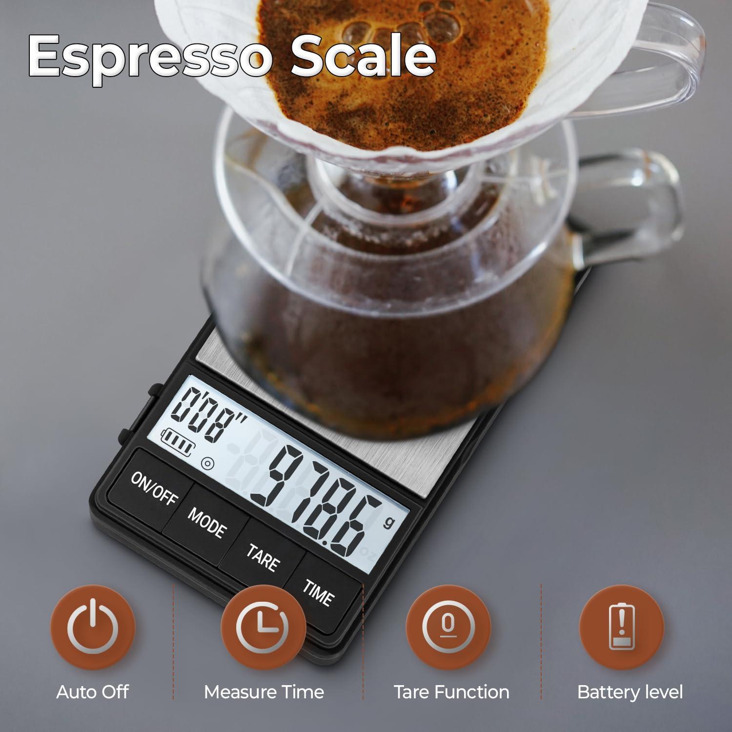 Báscula Digital de Café UNIWEIGH UW1-1000-BK 1000g x 0.1g