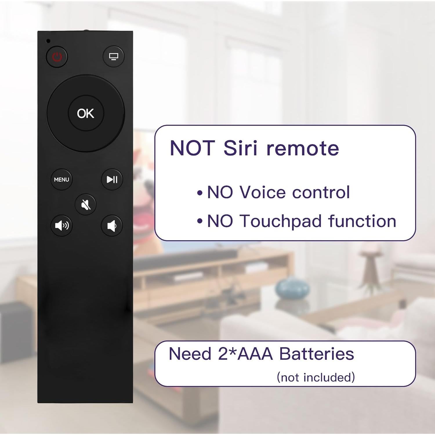 Control Remoto IR MYHGRC para Apple TV 4K HD A1625 A1842