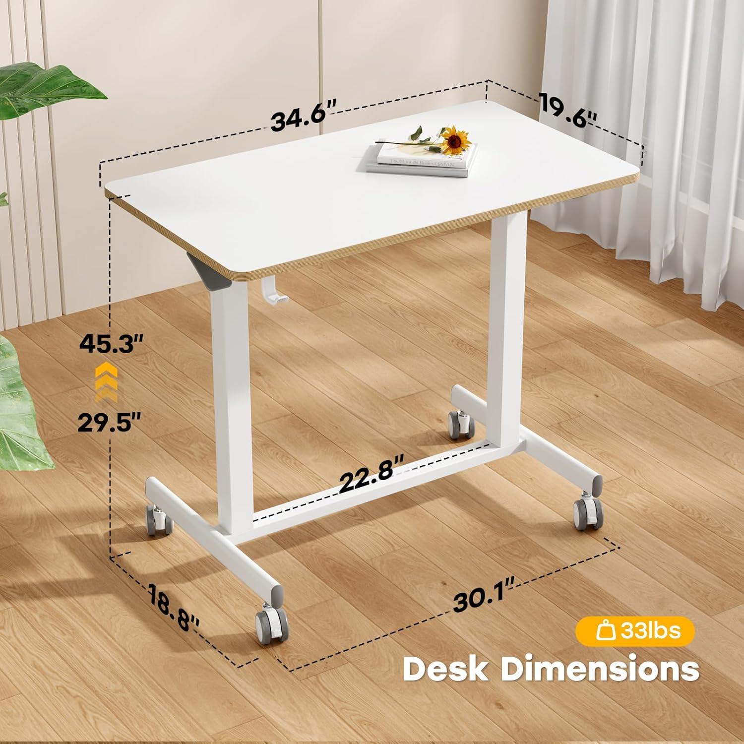 Escritorio de Pie Móvil JOY worker JW-FC101-W Ajustable 35"