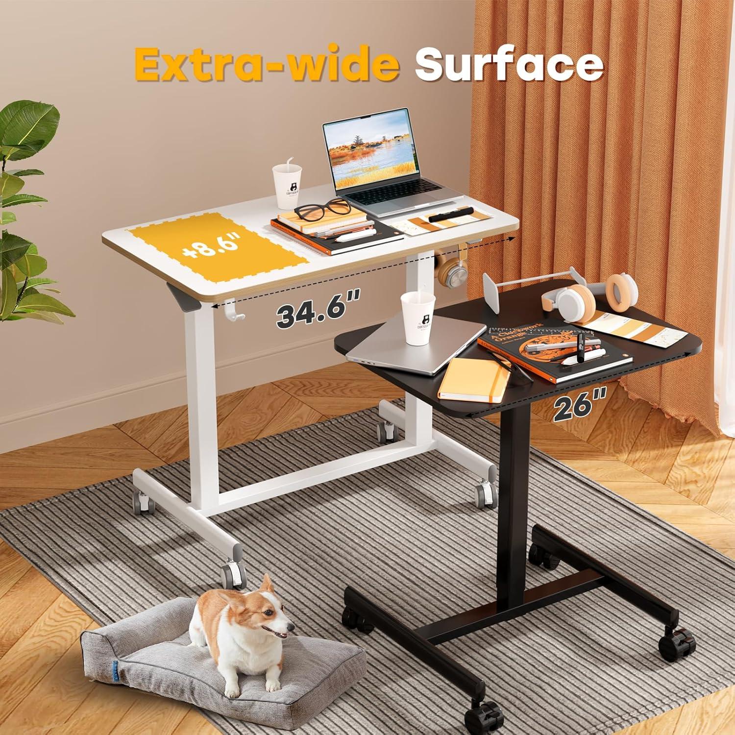 Escritorio de Pie Móvil JOY worker JW-FC101-W Ajustable 35"