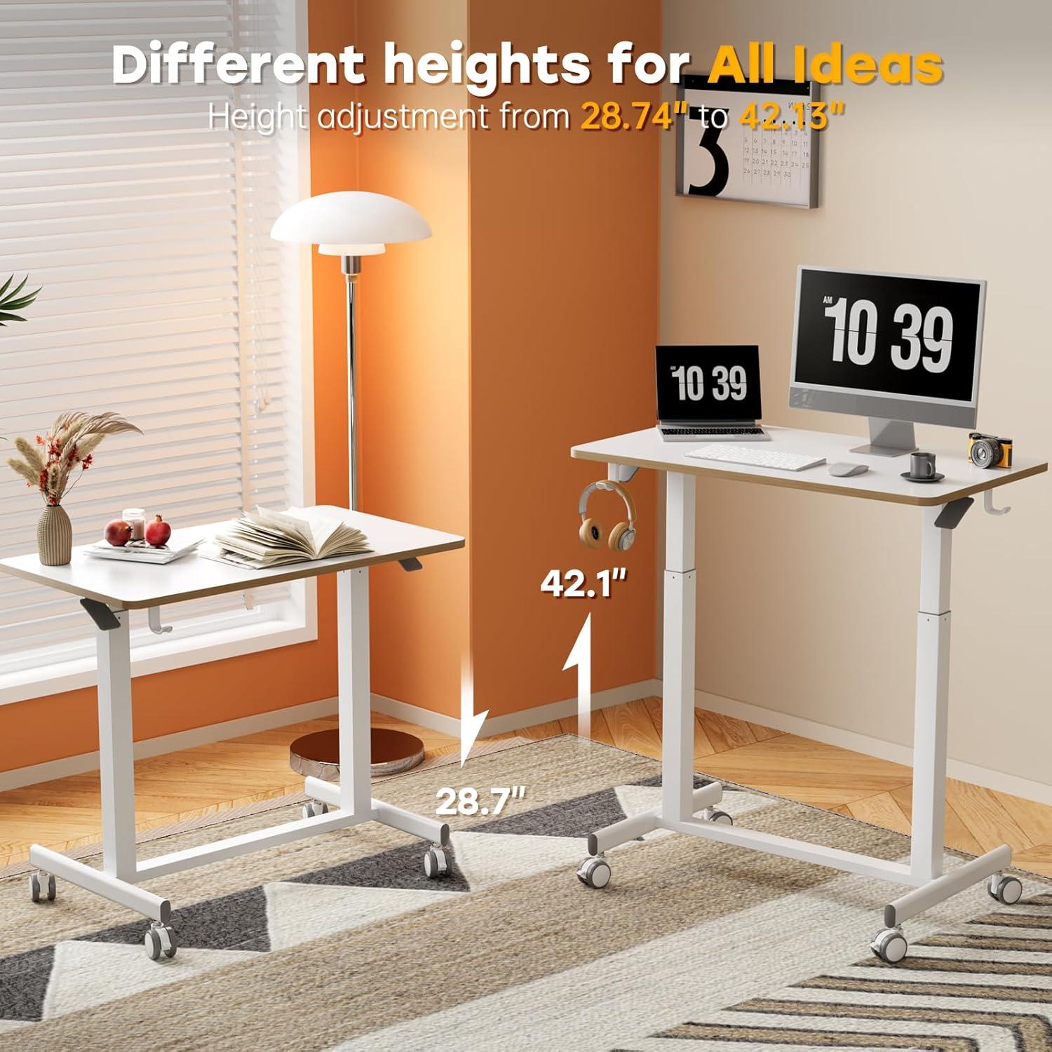 Escritorio de Pie Móvil JOY worker JW-FC101-W Ajustable 35"