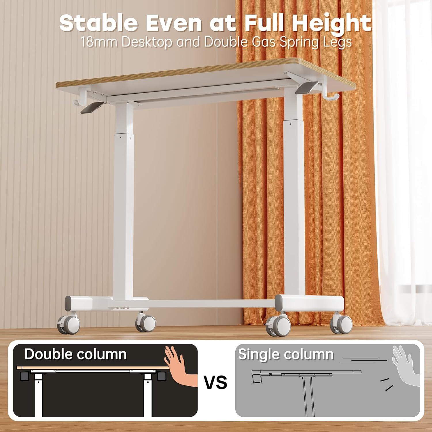 Escritorio de Pie Móvil JOY worker JW-FC101-W Ajustable 35"