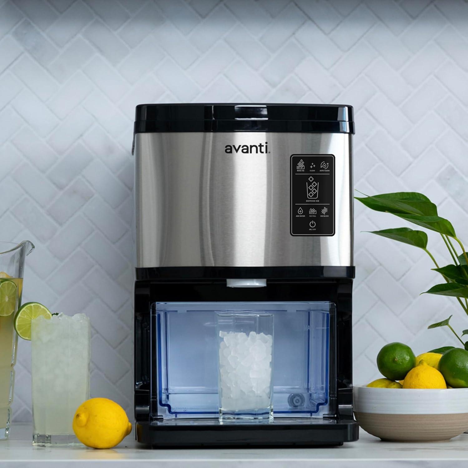 Fabricador de Hielo en Nugget Avanti Digital 15 kg Acero Inoxidable