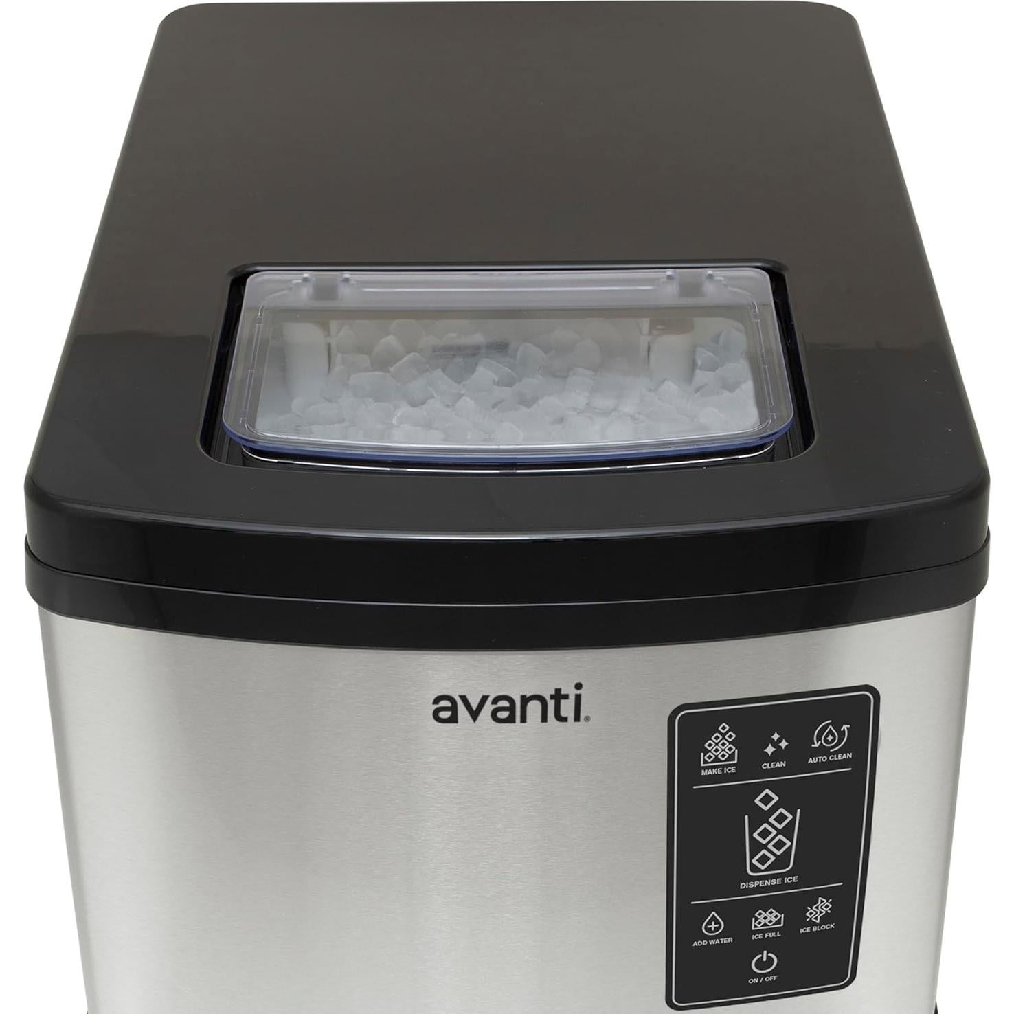 Fabricador de Hielo en Nugget Avanti Digital 15 kg Acero Inoxidable