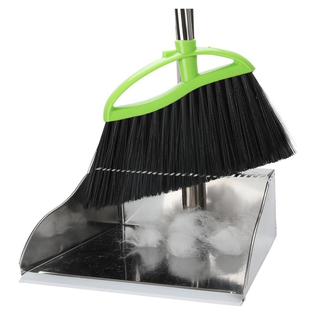 Juego de Escoba y Recogedor CHANHOO Verde 133.7 cm Interior