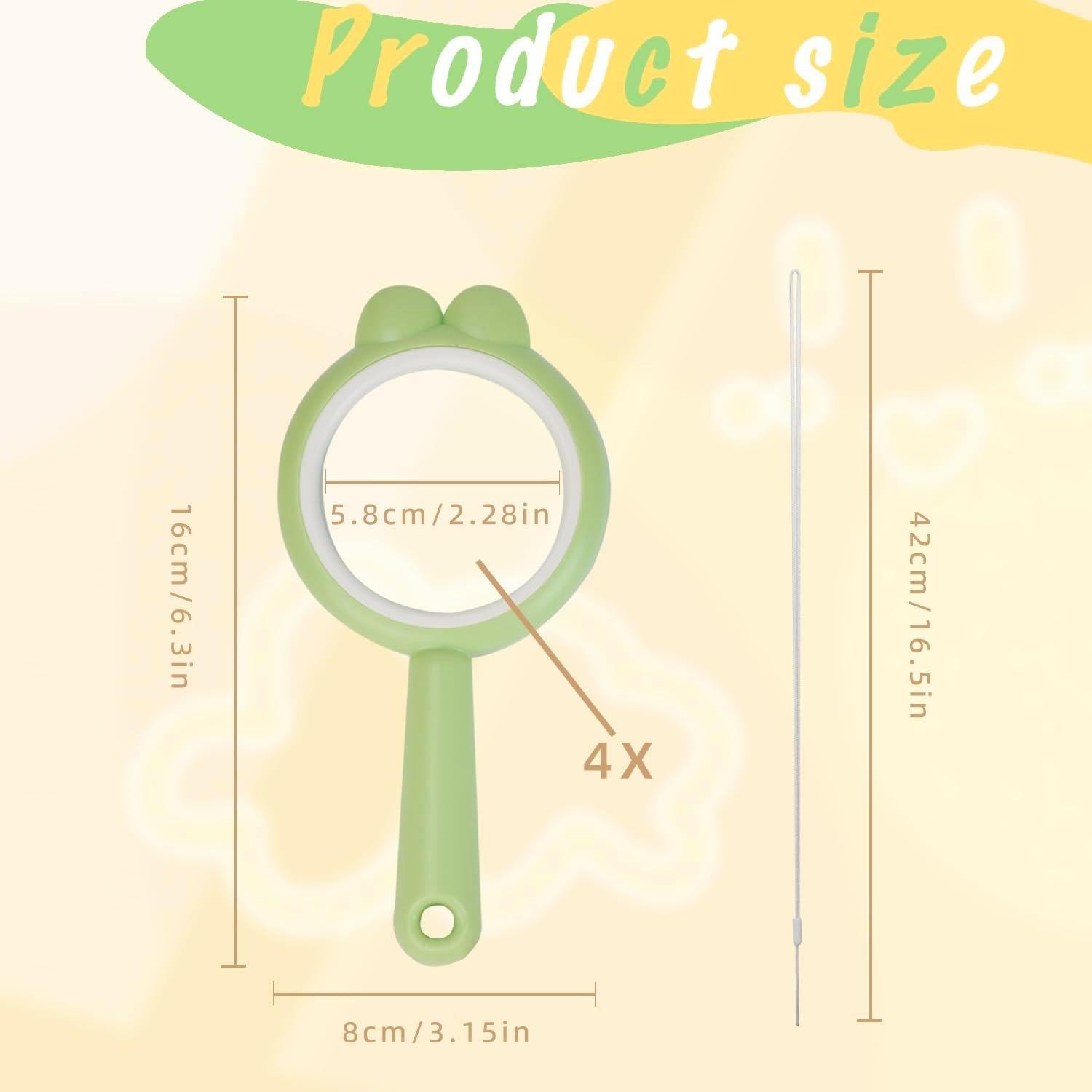 Lupa de Mano IRCHLYN 4x Aumento Acrílico 16 cm - 3 Piezas