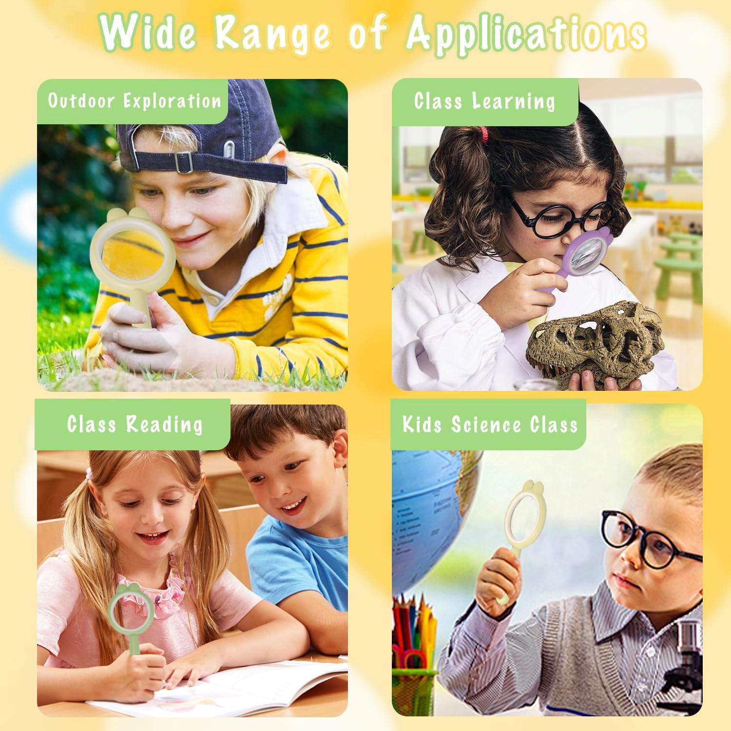 Lupa de Mano IRCHLYN 4x Aumento Acrílico 16 cm - 3 Piezas