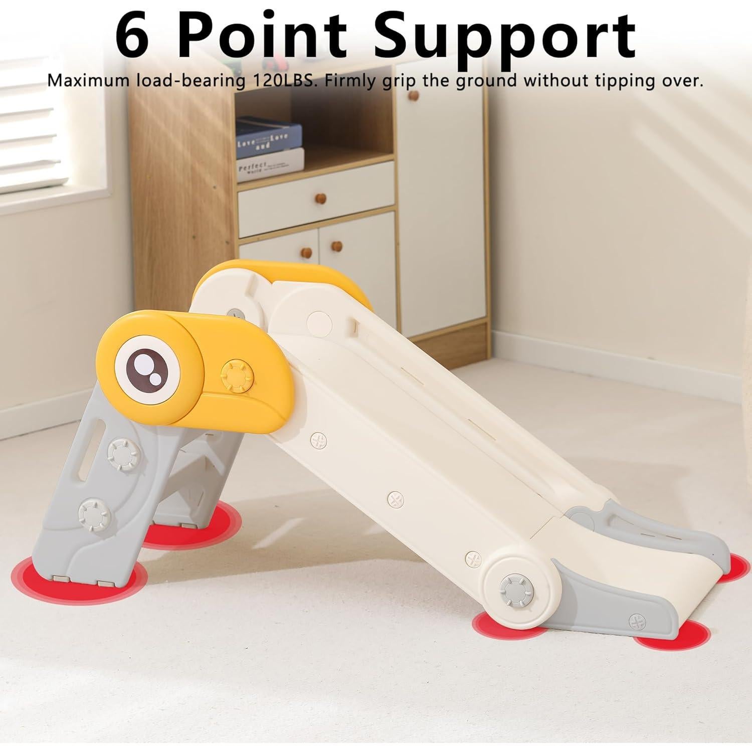 Tobogán Plegable para Niños HRTT Gris 5.79 kg 75 cm