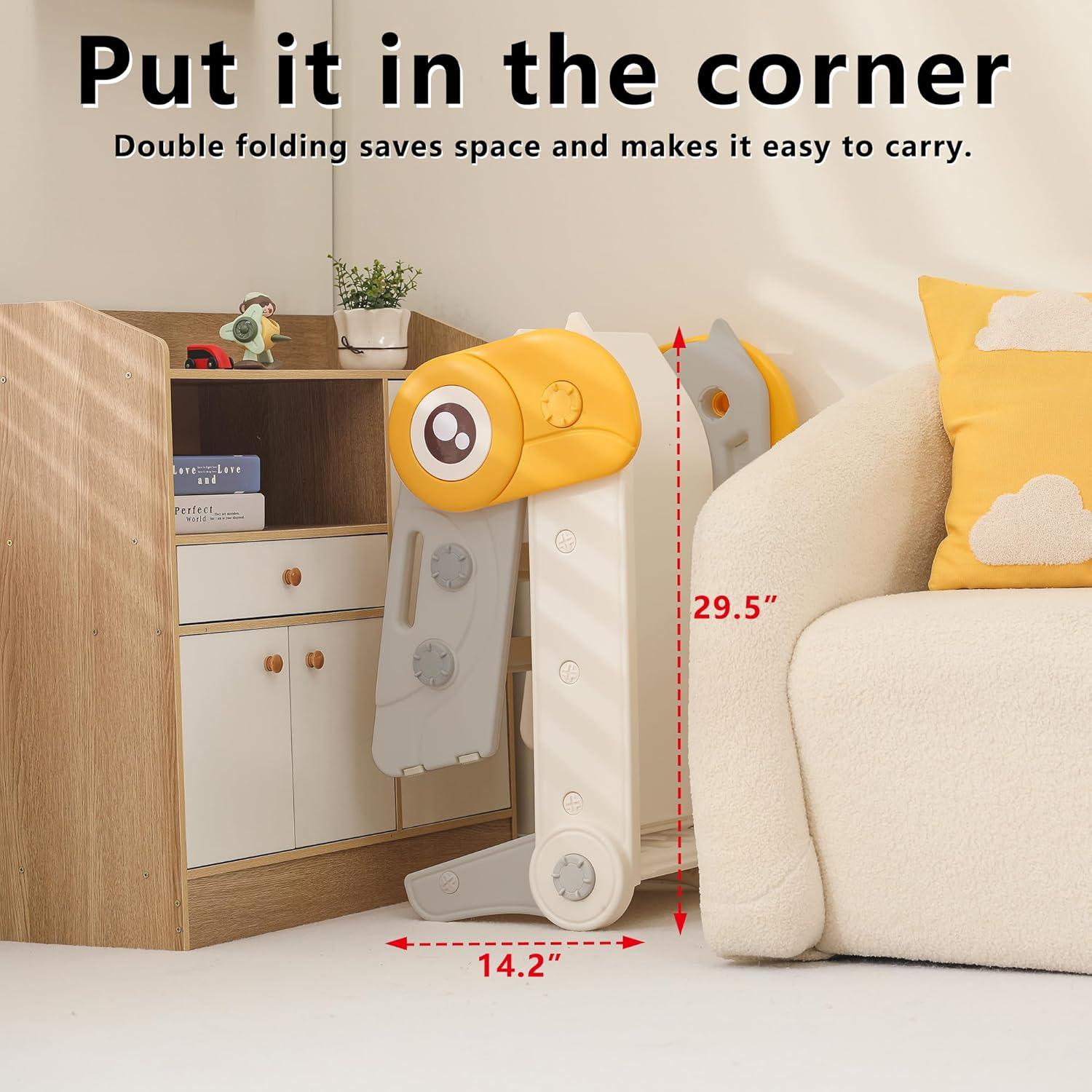 Tobogán Plegable para Niños HRTT Gris 5.79 kg 75 cm