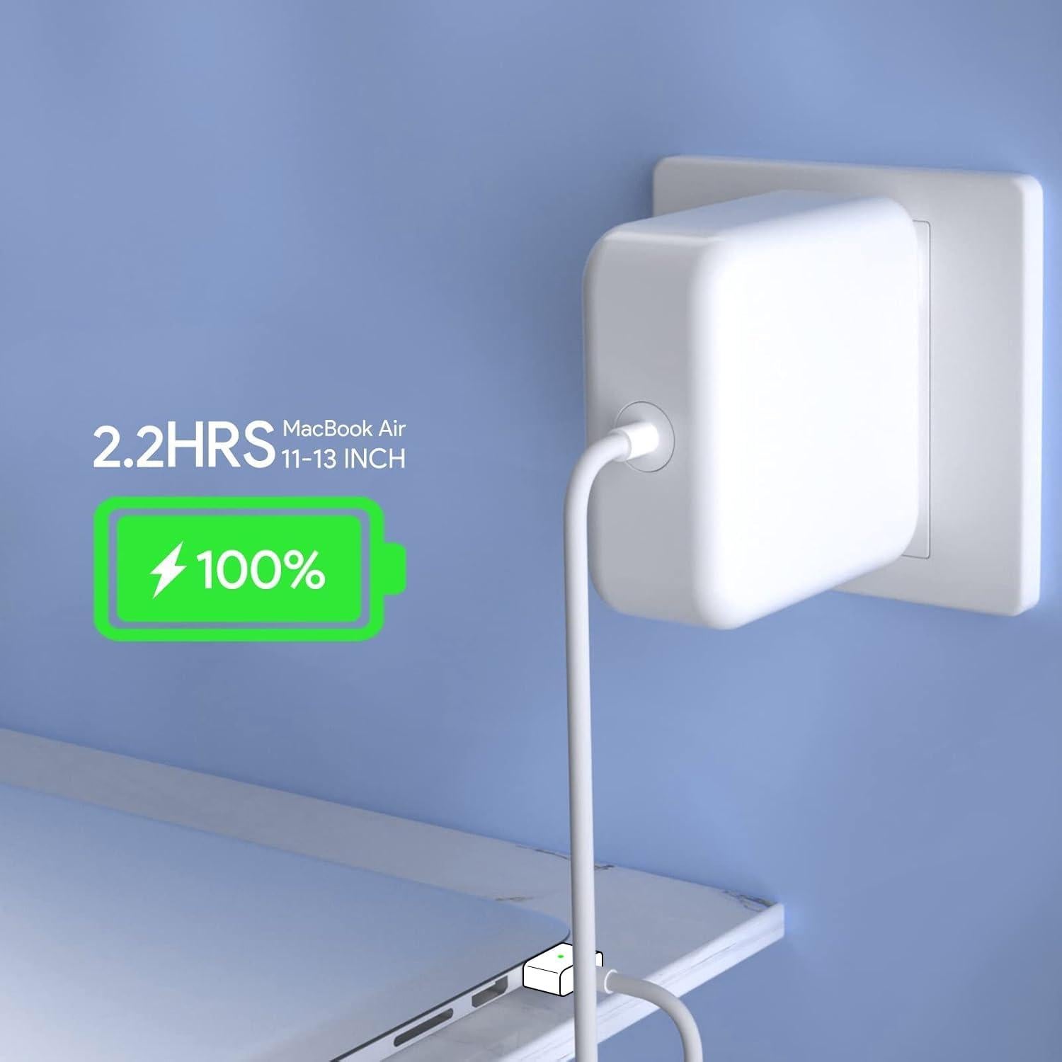 Cargador MacBook Air Mag2 T-Tip 45W Compatible 2012-2017