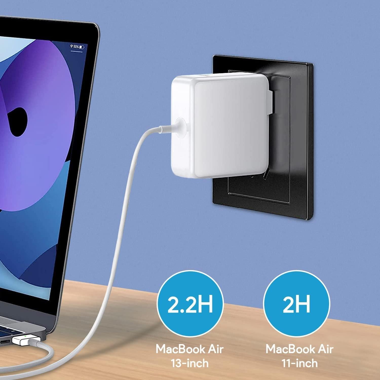 Cargador MacBook Air Mag2 T-Tip 45W Compatible 2012-2017